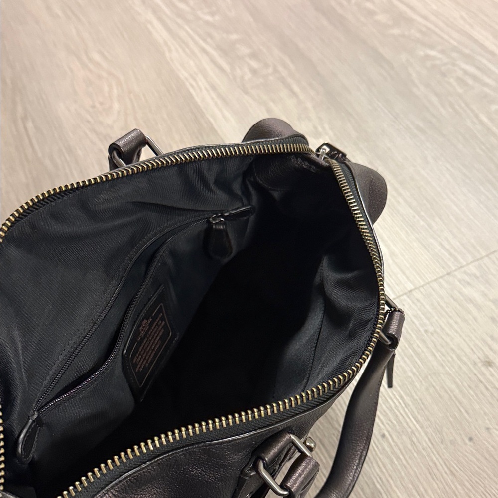 Coach Rhyder Satchel metallic Leather Bag - Picture 3 of 8